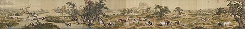 Cent chevaux, 1728, Giuseppe Castiglione