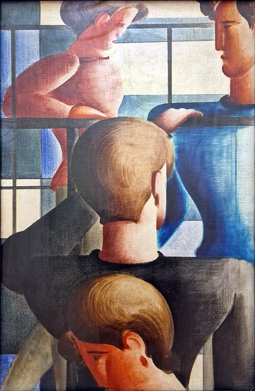 Groupe à la rampe I, 1931, Oskar Schlemmer