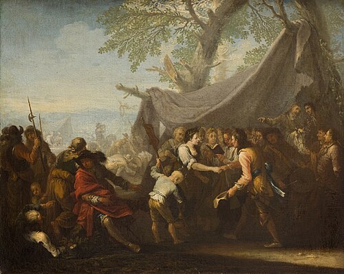 Event at a Military Camp (Wedding at a Military Camp), 1711, Georg Philipp Rugendas the Elder