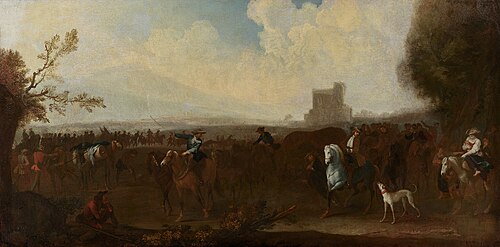 Campaign with horses and riders, 1710, Georg Philipp Rugendas the Elder