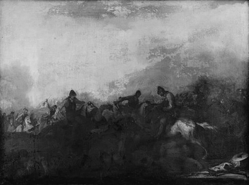 Cavalry Skirmish, 1709, Georg Philipp Rugendas the Elder