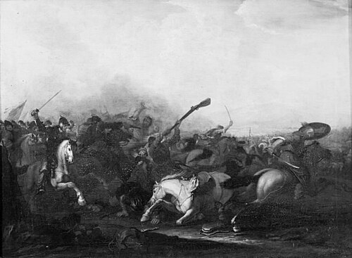 A Cavalry Encounter, 1711, Georg Philipp Rugendas the Elder