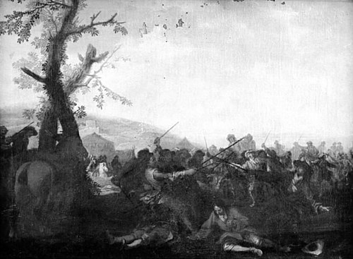 Infantry Skirmish, 1709, Georg Philipp Rugendas the Elder