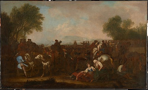 Reiterszene, 1700, Georg Philipp Rugendas the Elder