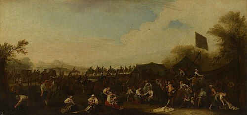 A Wedding in a Camp, 1715, Georg Philipp Rugendas the Elder