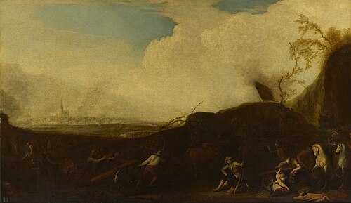Besieging a Town, 1715, Georg Philipp Rugendas the Elder