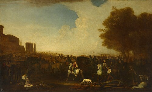 Entry into a Town after a Battle, 1715, Georg Philipp Rugendas the Elder