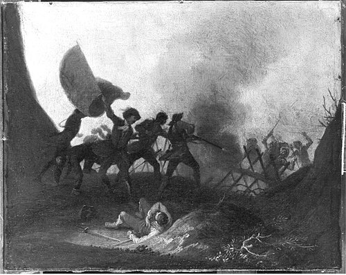 Gefecht an einem Verhau, 1712, Georg Philipp Rugendas the Elder
