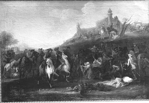 Dorfplünderung, 1704, Georg Philipp Rugendas the Elder