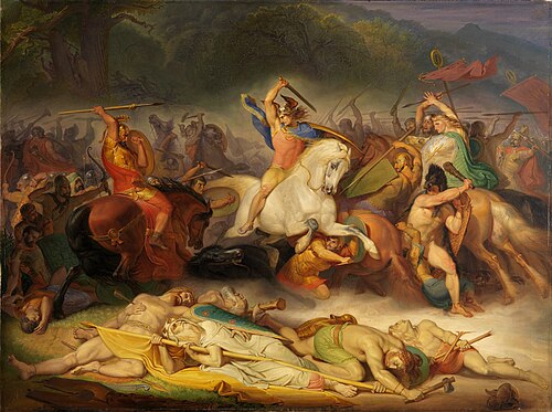 Battle of the Teutoburg Forest, 1840, Wilhelm Lindenschmit the Elder