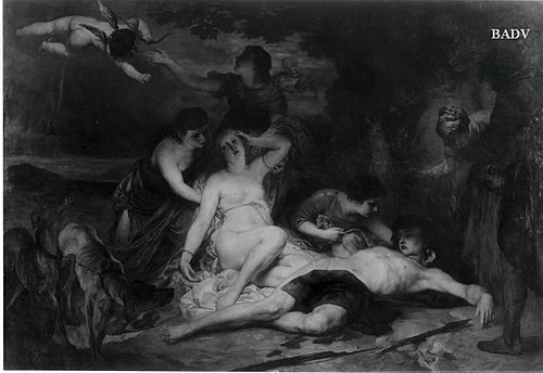 Venus an der Leiche des Adonis, 1875, Wilhelm Lindenschmit the Elder