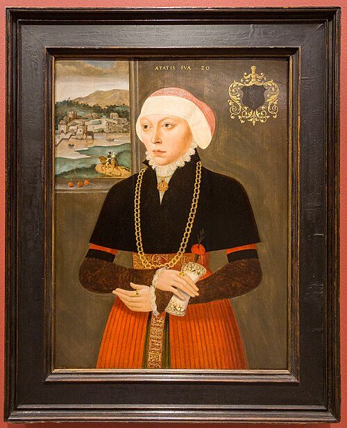 Portrait of a woman at a window, 1560, Ludger Tom Ring le Jeune