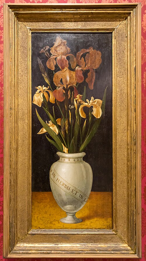 Vase with Irises, 1562, Ludger Tom Ring le Jeune