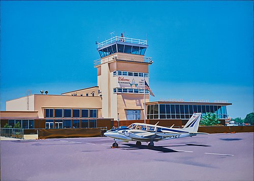Sacramento Airport.  1970., 1970, Ralph Goings