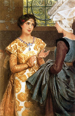 Queen Katherine of France, 1888, Laura Theresa Alma-Tadema