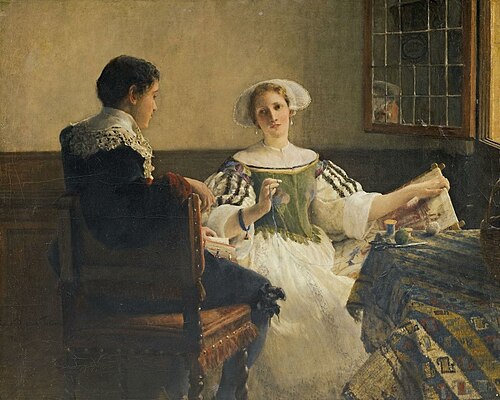 Love's beginning, 1896, Laura Theresa Alma-Tadema