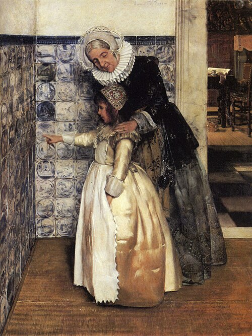 The Bible Lesson, , Laura Theresa Alma-Tadema