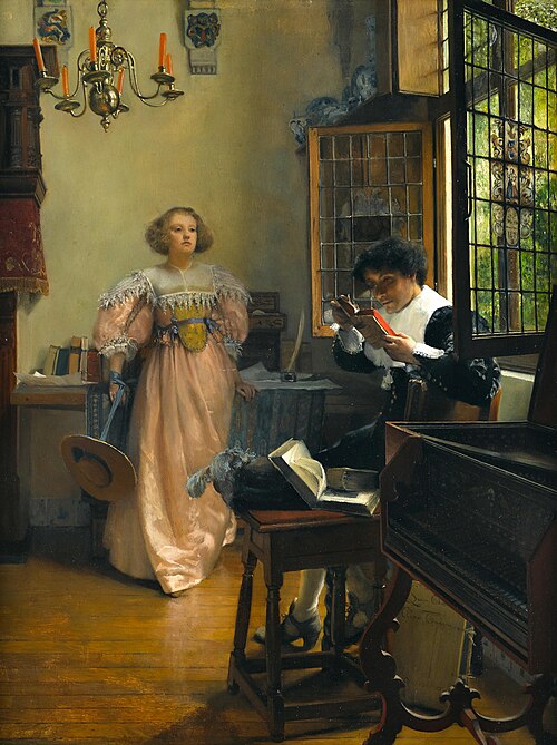 The Persistent Reader, 1909, Laura Theresa Alma-Tadema