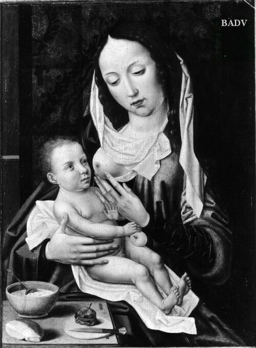 Madonna mit Kind an der Brust, 1520, Ambrosius Benson