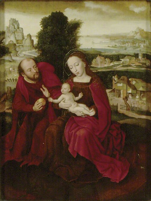 The Holy Family in a Landscape, , Ambrosius Benson