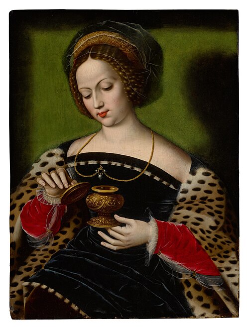 Saint Mary Magdalene with ointment jar, 1537, Ambrosius Benson