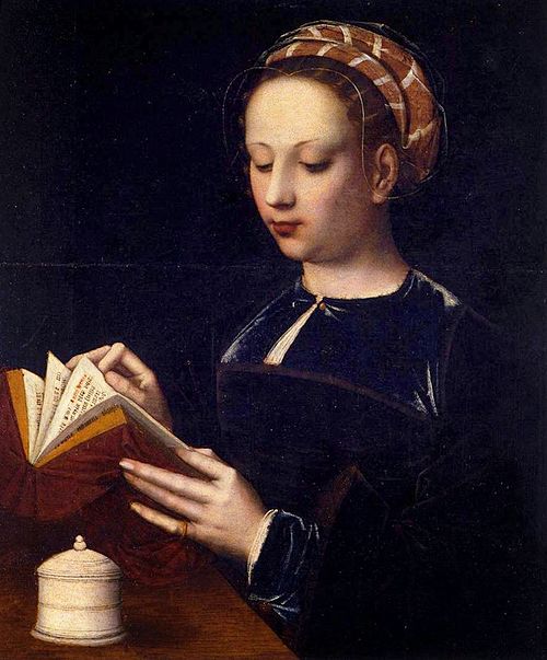 Mary Magdalene reading, 1535, Ambrosius Benson