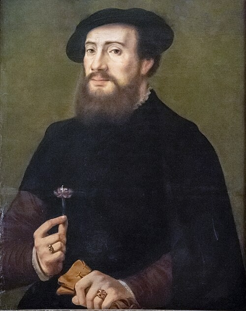 Portrait d'homme à la fleur, , Ambrosius Benson