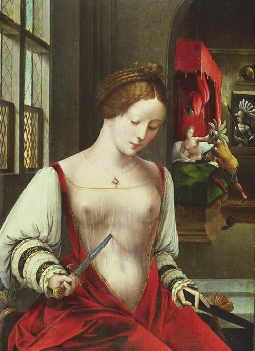 Lucretia, First Wife of Lucius Colatinus Tarquinius, 1550, Ambrosius Benson