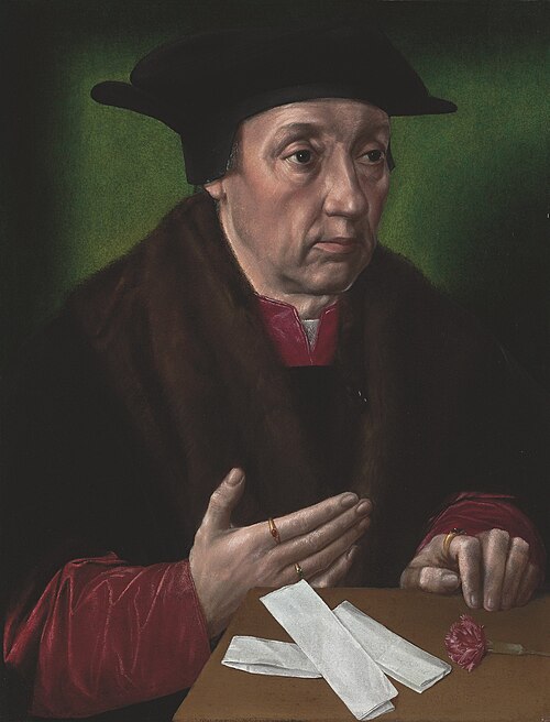 Retrato de un hombre y un vegetal, 1550, Ambrosius Benson