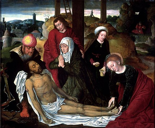 La lamentation sur le corps du Christ mort, 1550, Ambrosius Benson