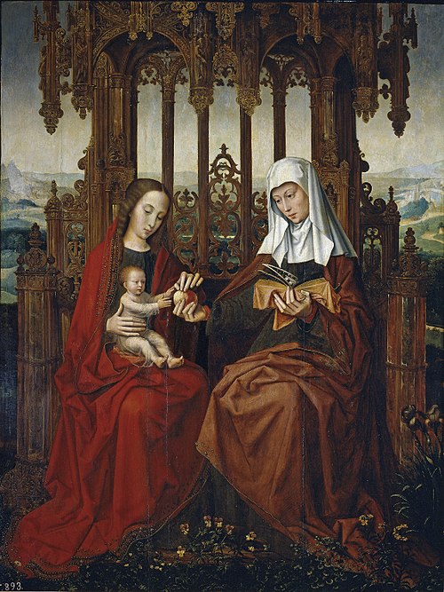 The Virgin and Child with Saint Anne, 1525, Ambrosius Benson