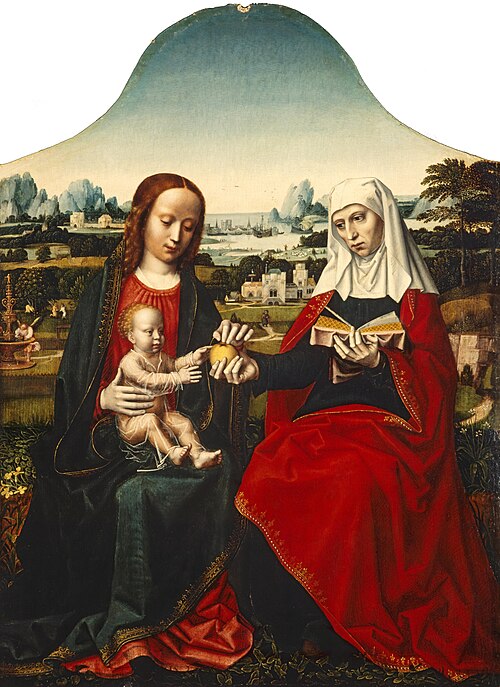 The Virgin and Child with Saint Anne, 1550, Ambrosius Benson
