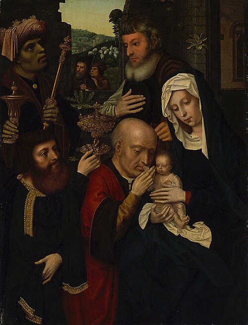 De aanbidding van de Wijzen, 1527, Ambrosius Benson