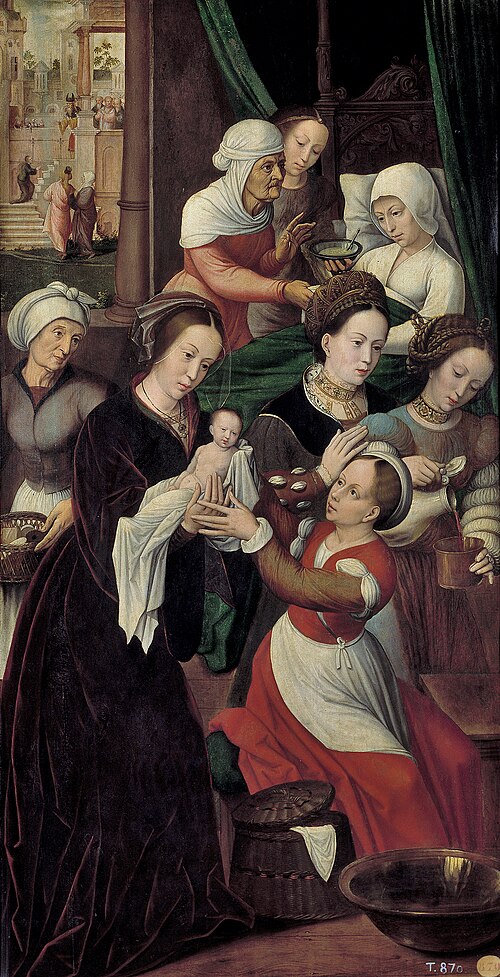 The Birth of the Virgin, 1528, Ambrosius Benson
