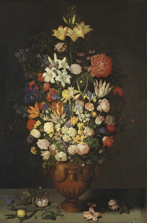 Still Life with a Vase of Flowers, 1620, Ambrosius Bosschaert