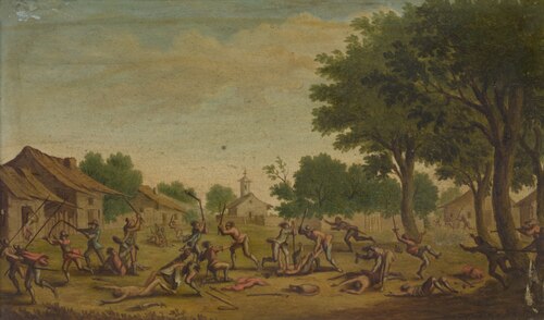 Village Fight, 1650, Jacques Callot