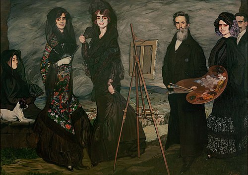 My Uncle Daniel and his Family, 1910, Ignacio Zuloaga