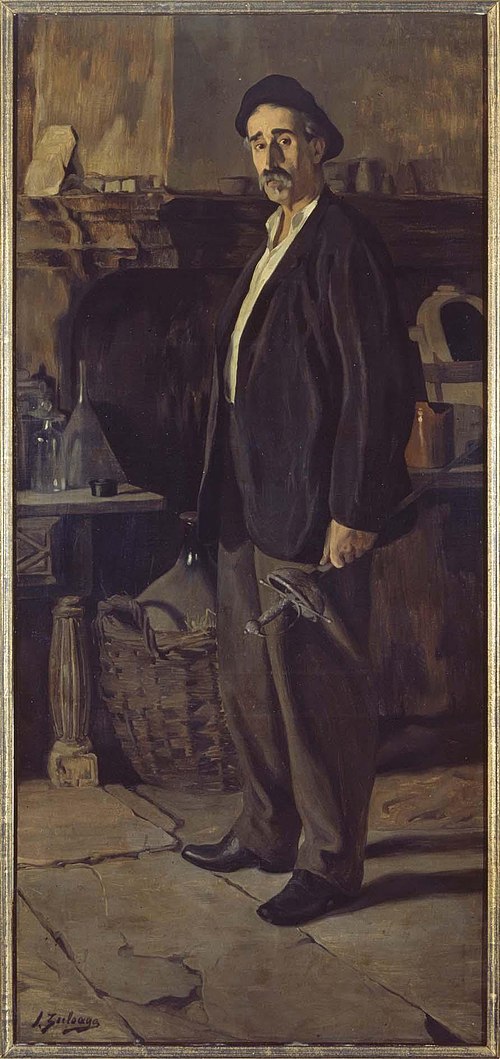 Don Plácido Zuloaga en su taller (Don Plácido Zuloaga in His Workshop), , Ignacio Zuloaga