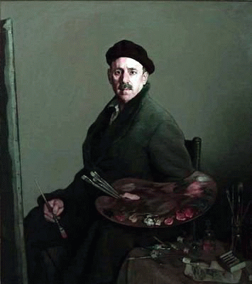 Autoportrait de l'artiste au béret basque, 1931, Ignacio Zuloaga