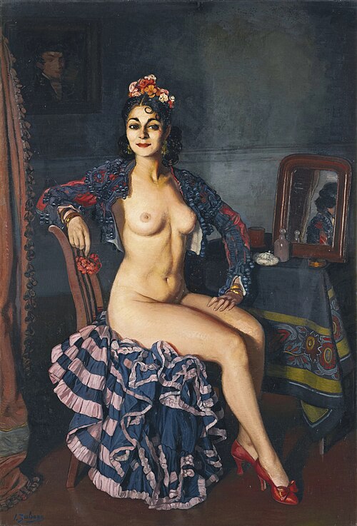 La Oterito in her dressing room, 1936, Ignacio Zuloaga