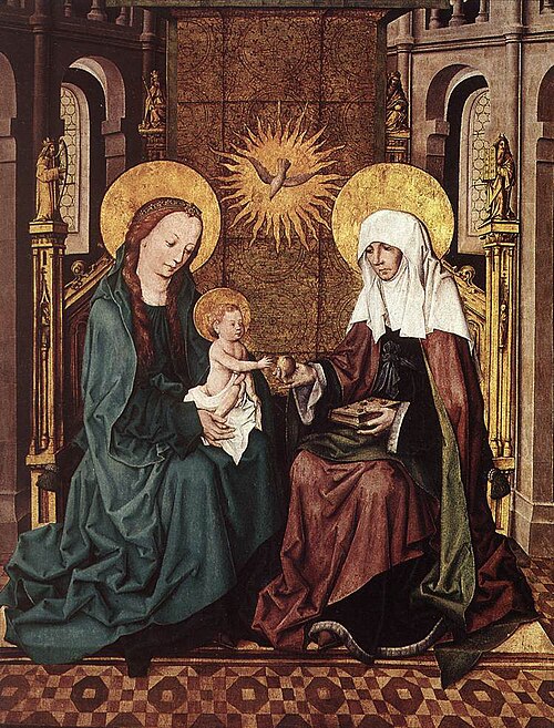 Virgin and Child with St Anne, 1490, Maître du Livre de Raison
