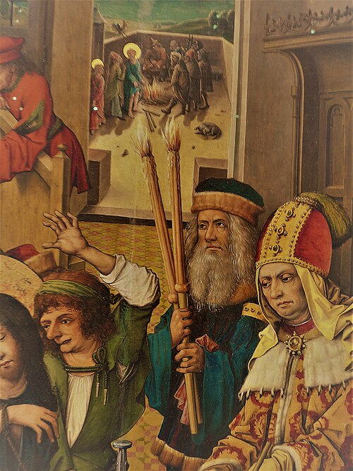 Passion Retable: Christ before the High Priest, 1480, Master of the Housebook