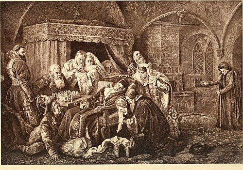 The Death of Ivan the Terrible, 1888, Constantin Makovski