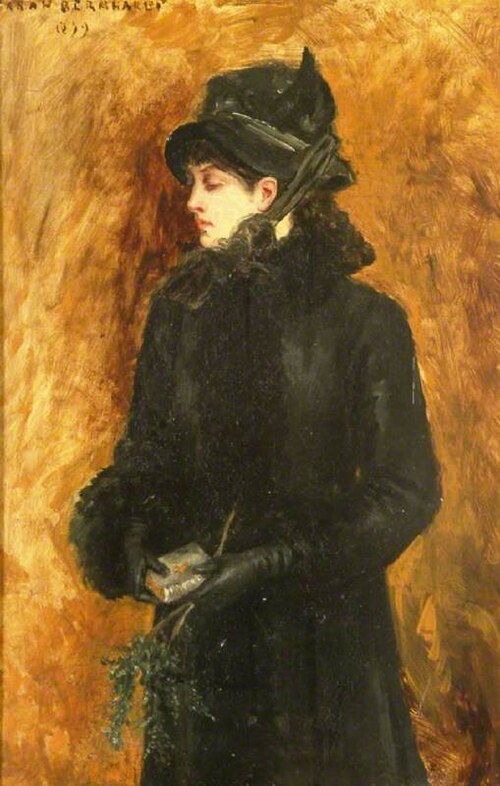 Le retour de l’église, 1879, Sarah Bernhardt
