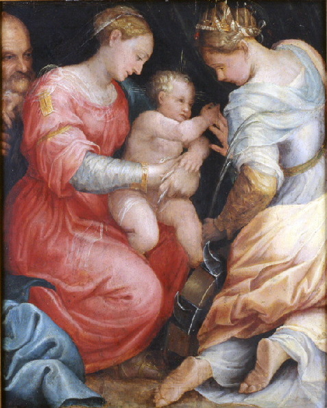 Mystic Marriage of Saint Catherine of Alexandria, 1540, Prospero Fontana