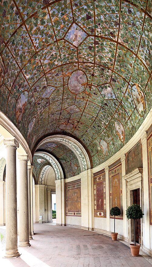 Affreschi del porticato di Villa Giulia (destra), 1552, Prospero Fontana