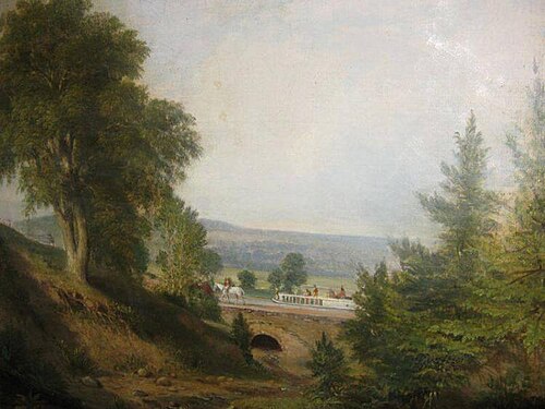 Canal Aqueduct Crossing a Stream, 1844, George Wainwright Harvey