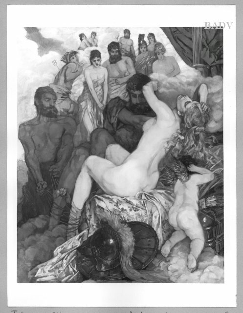 Mars, Venus and the gods, 1891, Wilhelm Trübner