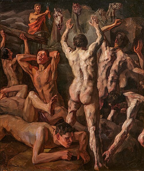 Battle of the Giants, , Wilhelm Trübner