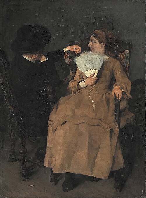 Im Atelier, 1872, Wilhelm Trübner